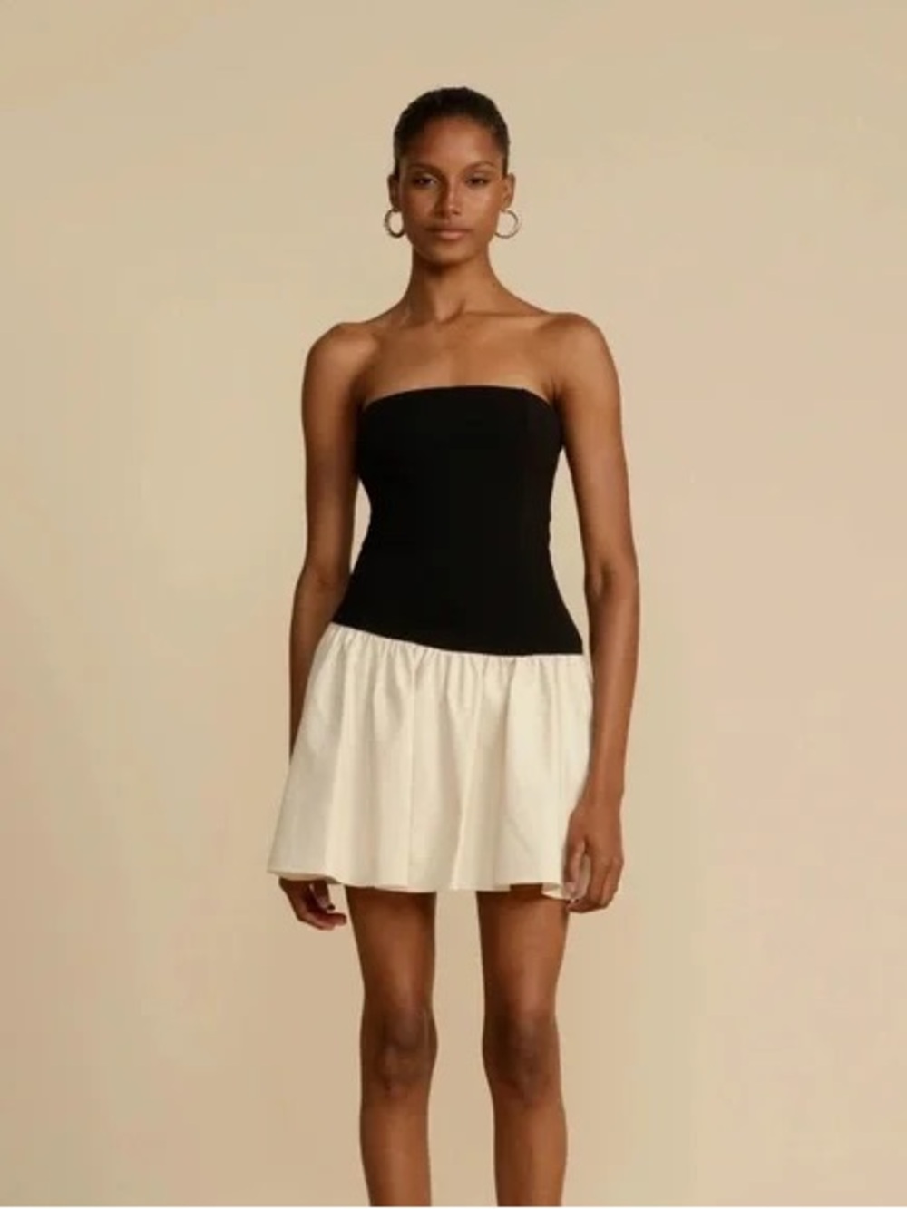 Never Worn Arcina Ori Strapless Two-Tone Mini Dress
